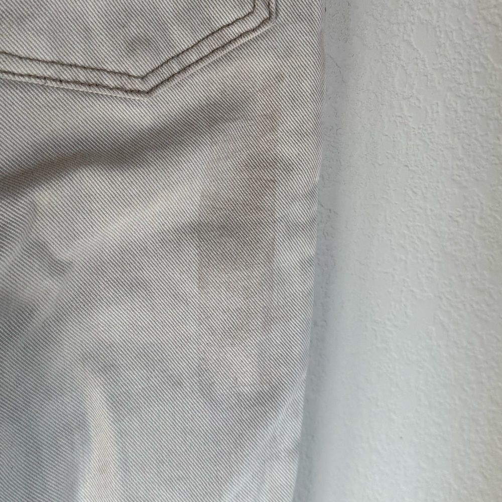 Vintage BONGO High Waisted Mom Jeans Sz‎ 0 Cream Tan Contrast Stitch Western - Picture 11 of 11
